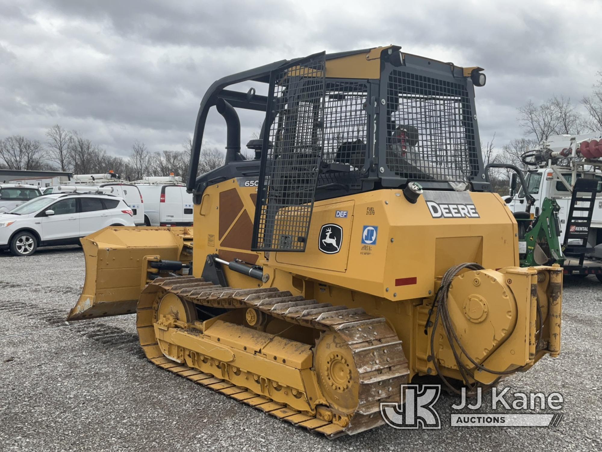 (Verona, KY) 2018 John Deere 650K Crawler Tractor Runs, Moves & Operates) (Seller Notes: Rear Winch