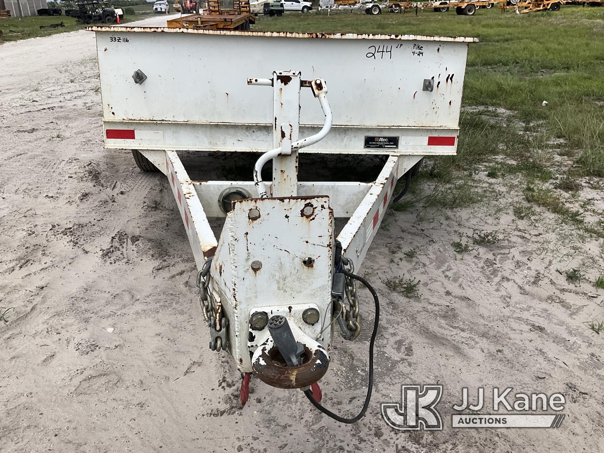 (Westlake, FL) 2016 Altec S/A Material Trailer Towable, Body Damage & Rust) (FL Residents Purchasing