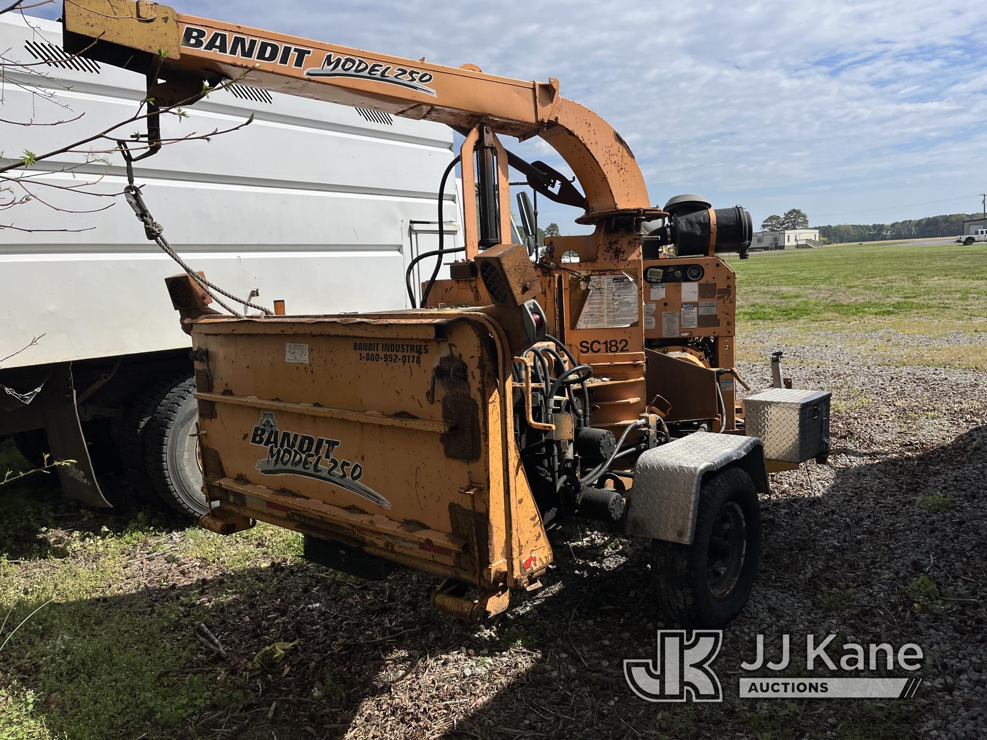 (Wakefield, VA) Bandit Industries 250 Chipper (12in Disc), trailer mtd No Title) (Not Running, Will