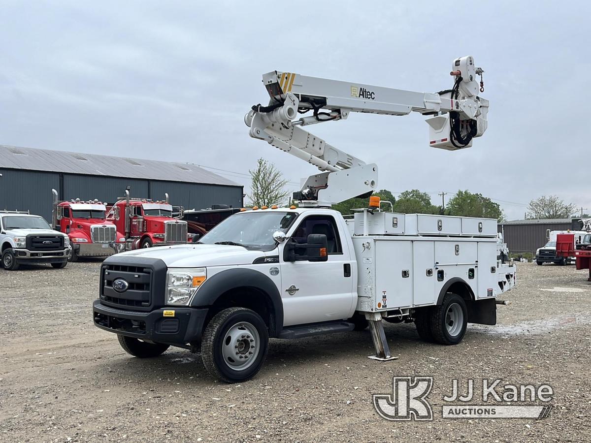 (Charlotte, NC) Altec AT40-MH, Articulating & Telescopic Material Handling Bucket Truck mounted behi