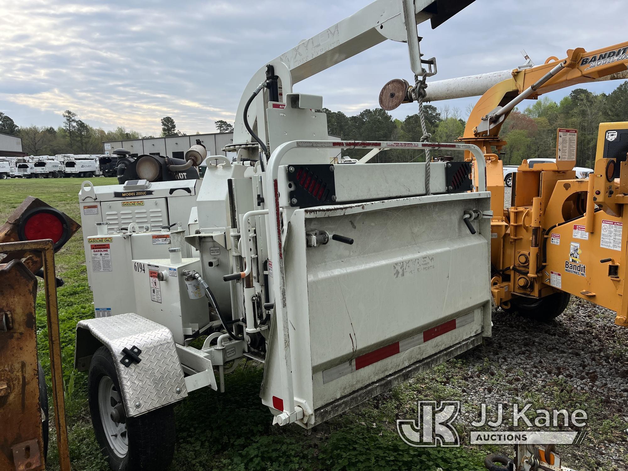 (Wakefield, VA) 2021 Bandit Industries 200UC Chipper (12in Disc), trailer mtd No Title) (Runs and Op