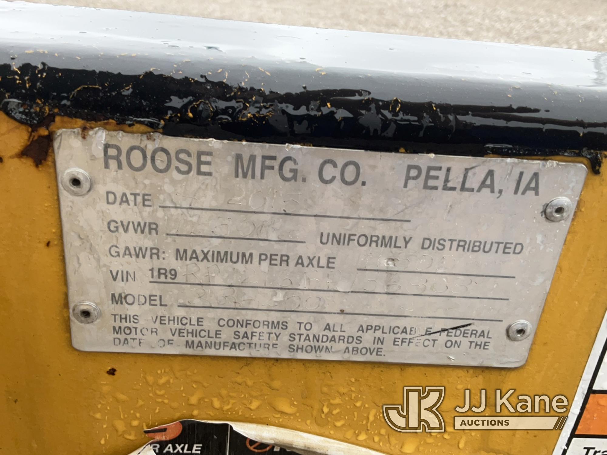 (Verona, KY) 2015 Roose RR200 S/A Reel Trailer NO TITLE) (Rust Damage, No Reel Bar