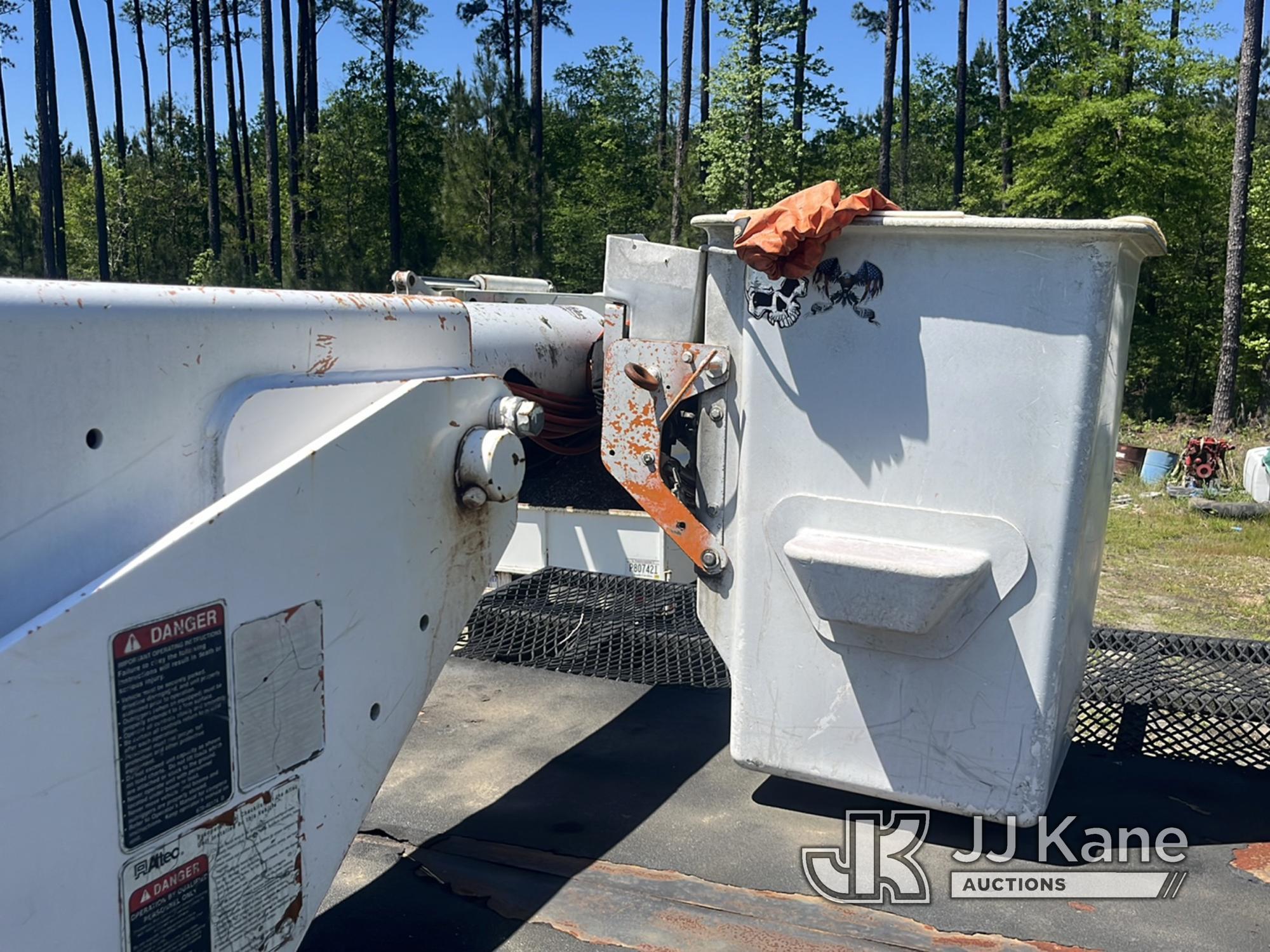 (Ridgeland, SC) Altec LRV-55, Over-Center Bucket Truck mounted behind cab on 2011 Freightliner M2 10