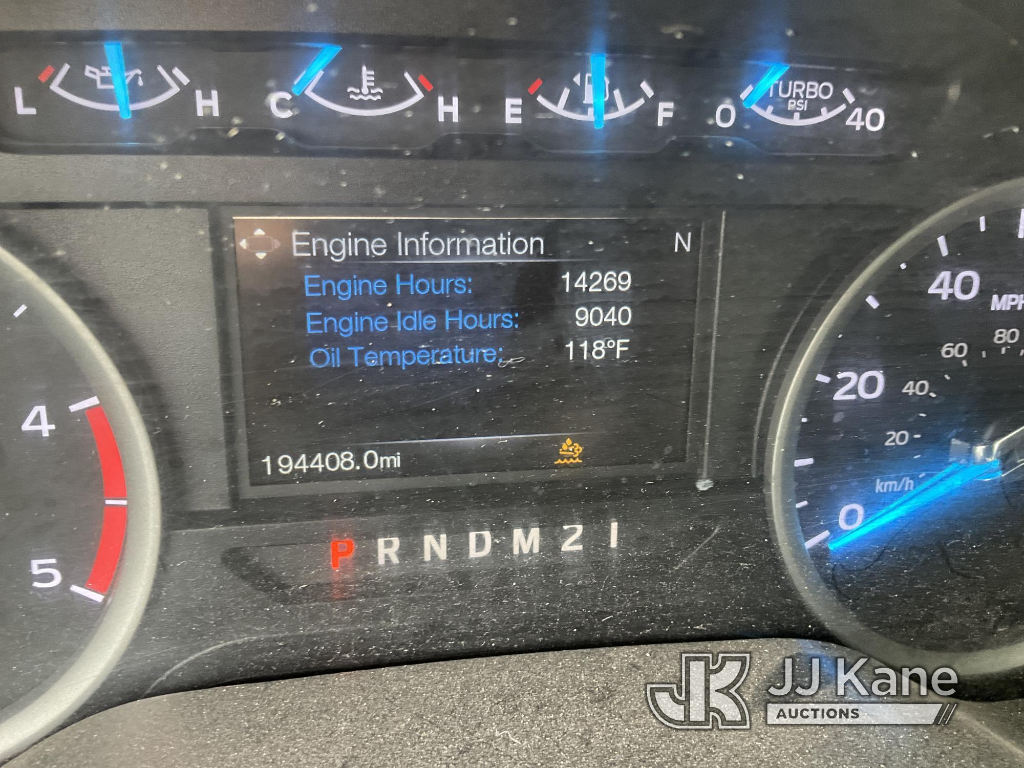 (Westlake, FL) 2017 Ford F350 4x4 Crew-Cab Flatbed Truck, DEF Issue Runs & Moves, Check Engine Light