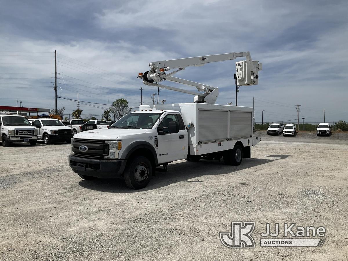 (Villa Rica, GA) Altec AT248F, Articulating & Telescopic Bucket center mounted on 2017 Ford F550 Lam