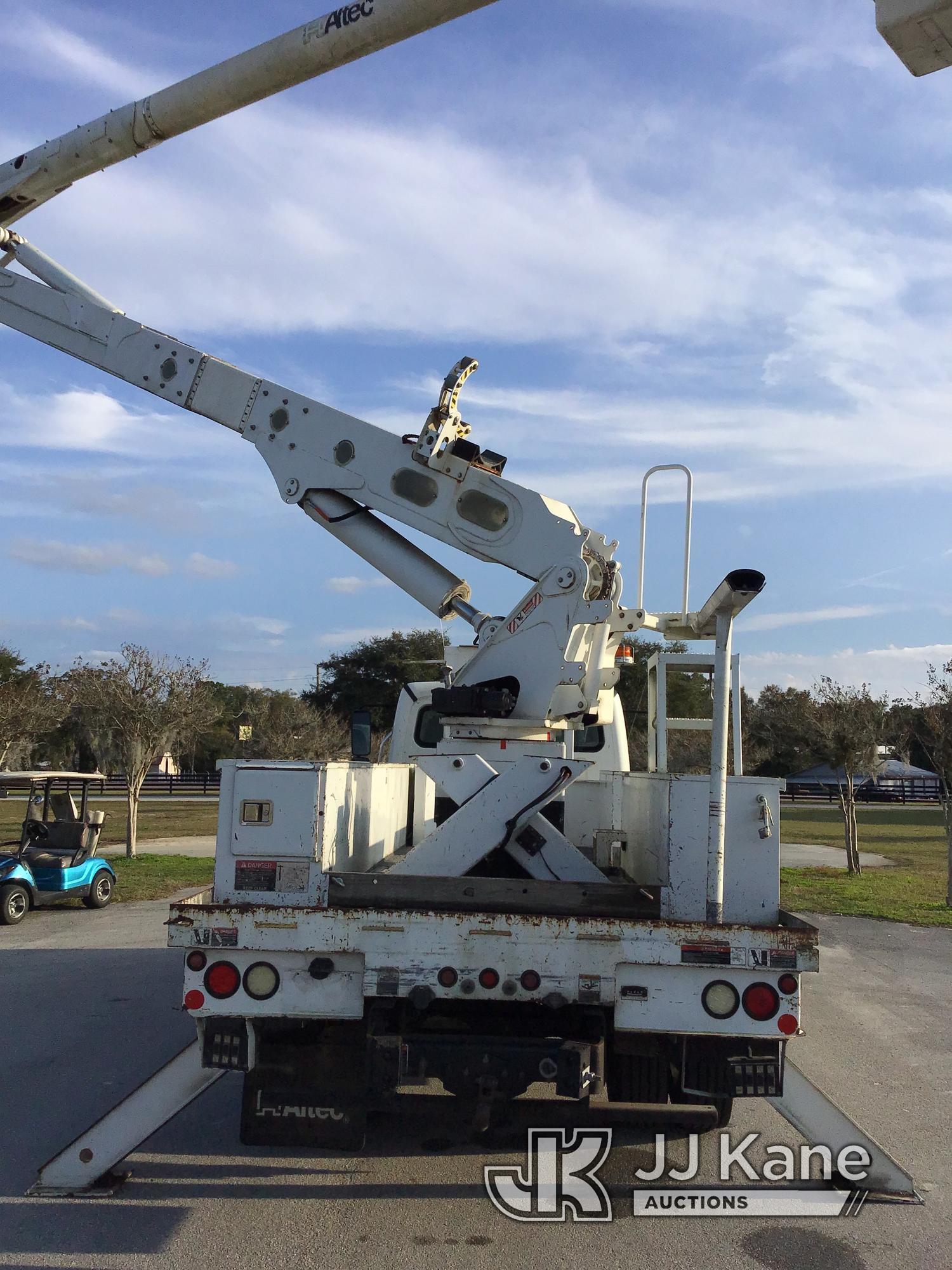 (Ocala, FL) Altec AA55E, Material Handling Bucket Truck rear mounted on 2015 Freightliner M2 106 Uti