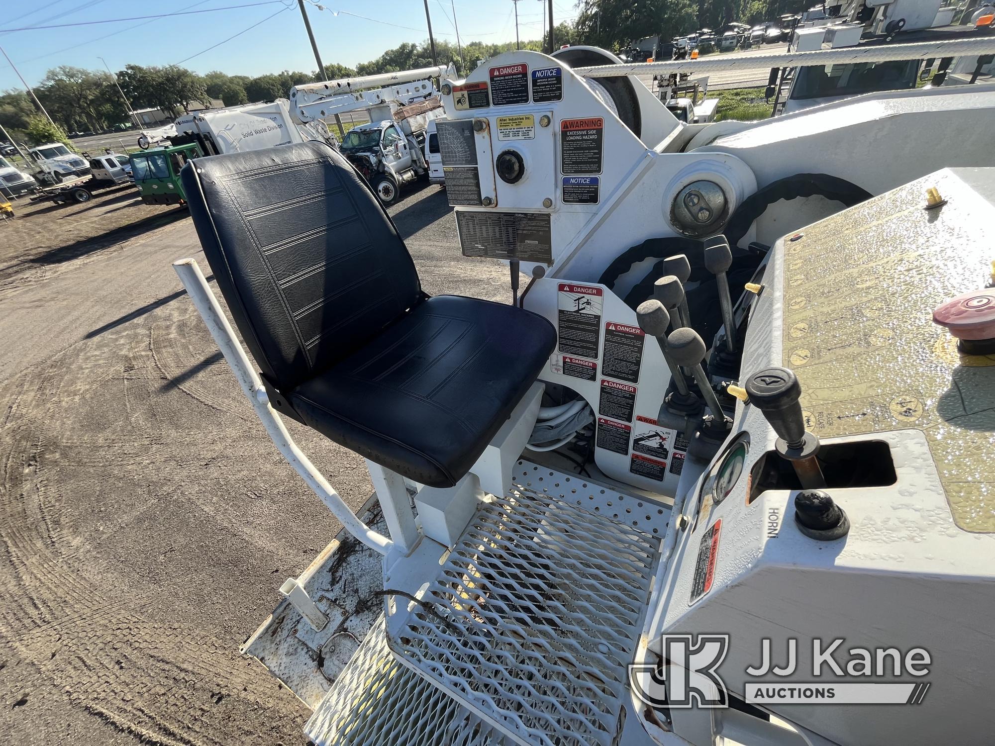 (Tampa, FL) Altec DC47-TR, Digger Derrick rear mounted on 2014 Freightliner M2 106 Utility Truck Run