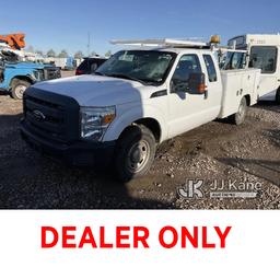 (Dixon, CA) 2012 Ford F250 Extended-Cab Service Truck Runs & Moves, Bad Alternator, Tire Leaks Air