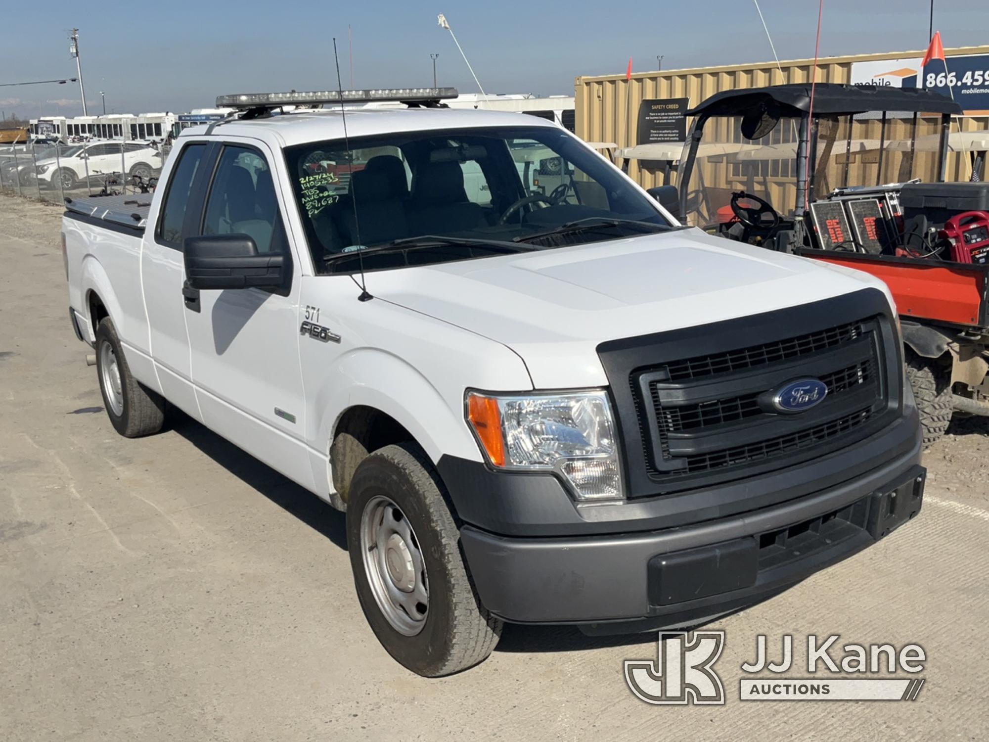 (Dixon, CA) 2014 Ford F150 Pickup Truck Runs & Moves, Check Engine Light Is On, Bad Alternator, Vehi