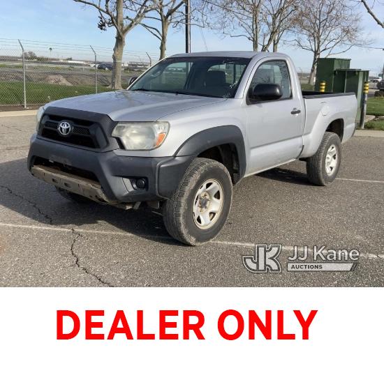 (Dixon, CA) 2012 Toyota Tacoma Pickup Truck Runs & Moves, Missing Rear Wheel Well Moldings, Missing