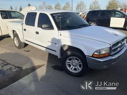 (Dixon, CA) 2002 Dodge Dakota Extended-Cab Pickup Truck Not Running, Condition Unknown