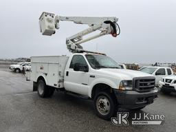 (Dixon, CA) Altec AT37G, mounted behind cab on 2002 Ford F550 Service Truck Runs Rough, Engine Bay S