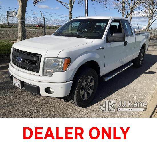 (Dixon, CA) 2014 Ford F150 4x4 Extended-Cab Pickup Truck Runs & Moves, Low Speed Grinding Noise, Tra