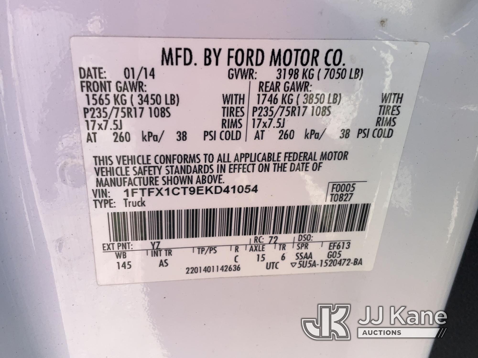 (Dixon, CA) 2014 Ford F150 Pickup Truck Runs & Moves, Check Engine Light Is On, Bad Alternator, Vehi