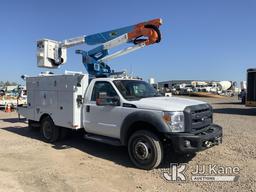 (Dixon, CA) Altec AT37G, mounted behind cab on 2012 Ford F550 4x4 Service Truck Runs & Moves, Upper