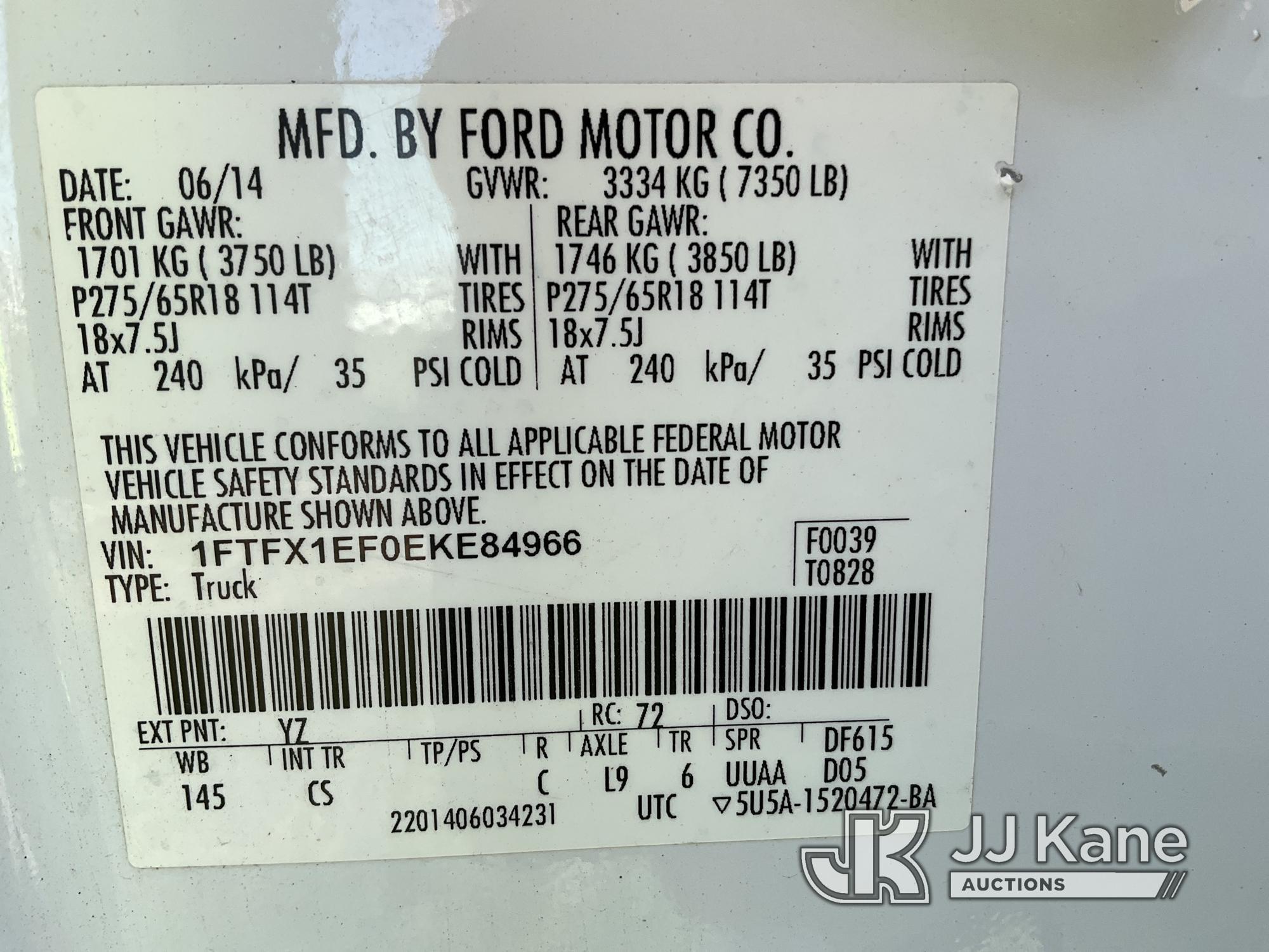 (Dixon, CA) 2014 Ford F150 4x4 Extended-Cab Pickup Truck Runs & Moves, Low Speed Grinding Noise, Tra