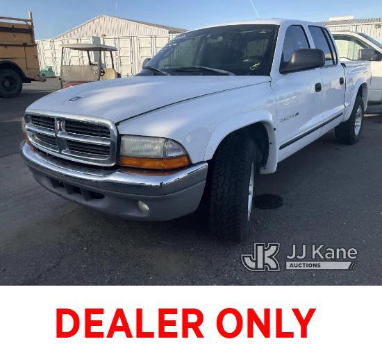 (Dixon, CA) 2002 Dodge Dakota Extended-Cab Pickup Truck Not Running, Condition Unknown