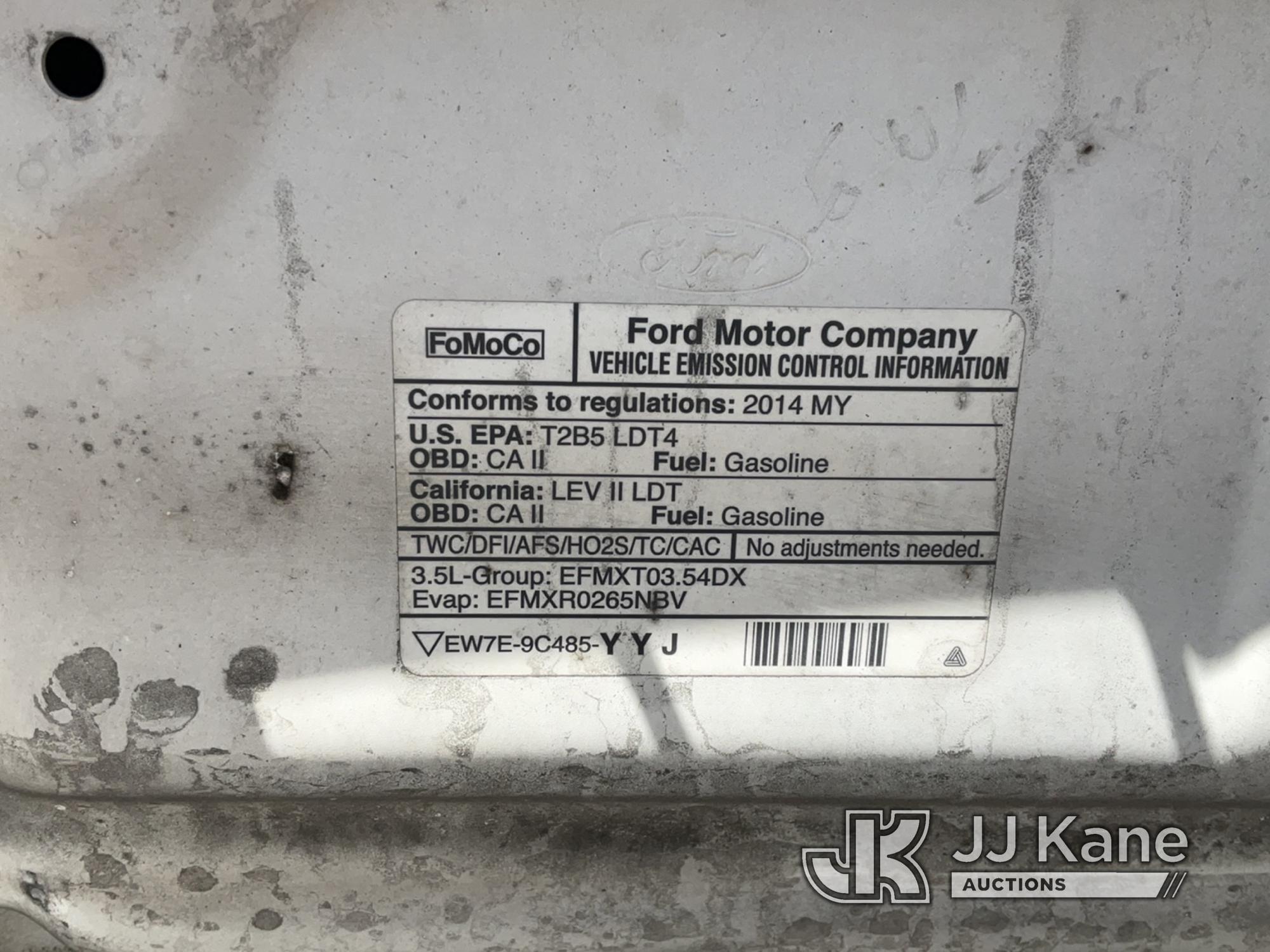 (Dixon, CA) 2014 Ford F150 Pickup Truck Runs & Moves, Check Engine Light Is On, Bad Alternator, Vehi