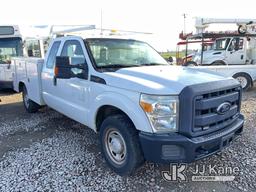 (Dixon, CA) 2012 Ford F250 Extended-Cab Service Truck Runs & Moves, Bad Alternator, Tire Leaks Air