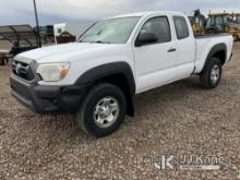 2015 Toyota Tacoma 4x4 Extended-Cab Pickup Truck, Drivers side visor broken. Small dent in rear bump