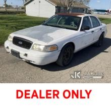 (Dixon, CA) 2008 Ford Crown Victoria Police Interceptor 4-Door Sedan Runs & Moves) (Rust Damage On R