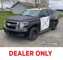 2017 Chevrolet Tahoe Police Package 4-Door Sport Utility Vehicle Not Running, Cranks Does Not Start,