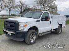 2014 Ford F350 4x4 Service Truck Runs & Moves, Missing Radio