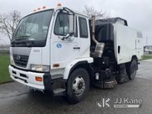 2010 Nissan UD3000 Sweeper Runs & Moves, Sweeper Engine Does Not Start