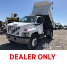 Uncategorized Uncategorized, , 2007 GMC C7500 Dump Truck Runs, Moves, & Operates)( Gas Gauge Inop)( 