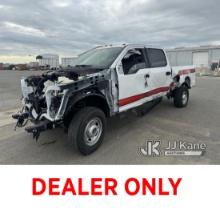 (Dixon, CA) 2018 Ford F250 4x4 Crew-Cab Pickup Truck Wrecked, Parts Missing) (Runs & Moves) (Seller