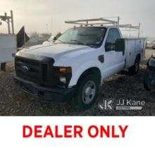 (Dixon, CA) 2008 Ford F350 Service Truck Not Running. NO Key.