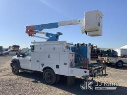 (Dixon, CA) Altec AT37G, mounted behind cab on 2012 Ford F550 4x4 Service Truck Runs & Moves, Upper