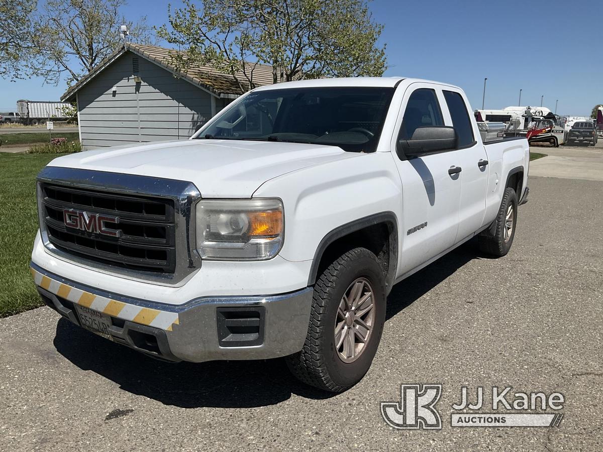 (Dixon, CA) 2014 GMC Sierra 1500 4x4 Extended-Cab Pickup Truck Runs & Moves.