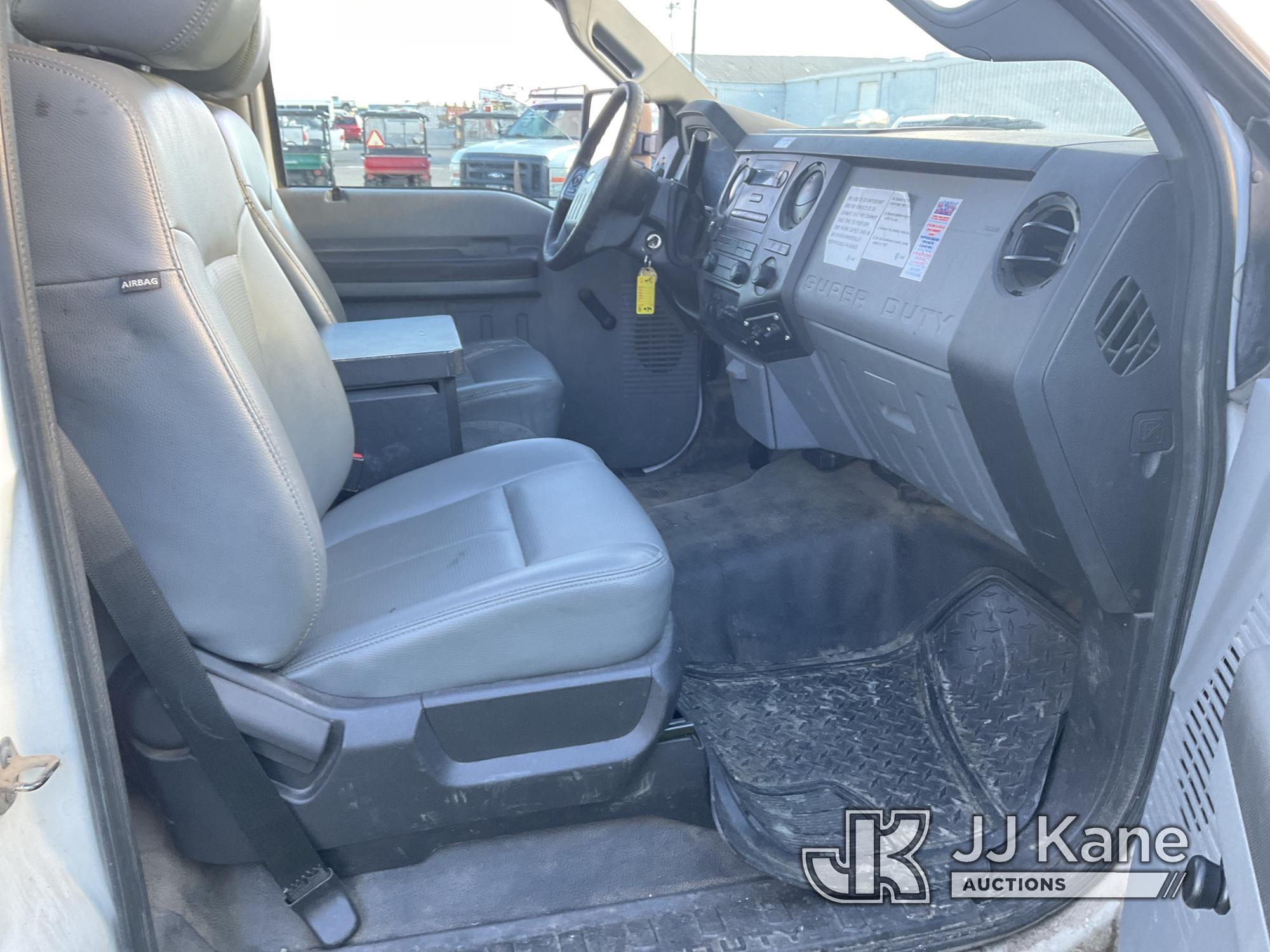 (Dixon, CA) Altec AT200A, Telescopic Bucket Truck mounted behind cab on 2012 Ford F450 Service Truck