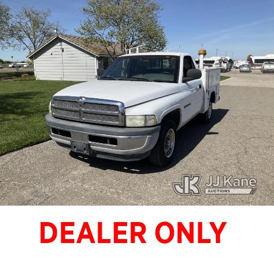 (Dixon, CA) 2001 Dodge Ram 1500 Service Truck Runs & Moves)( Monitors Will Not Satisfy