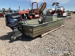 (Dixon, CA) 20__ Aluminum Boat Undocumented Vessel, Klamath Boat, Tohatsu Motor. Conditions Unknown.
