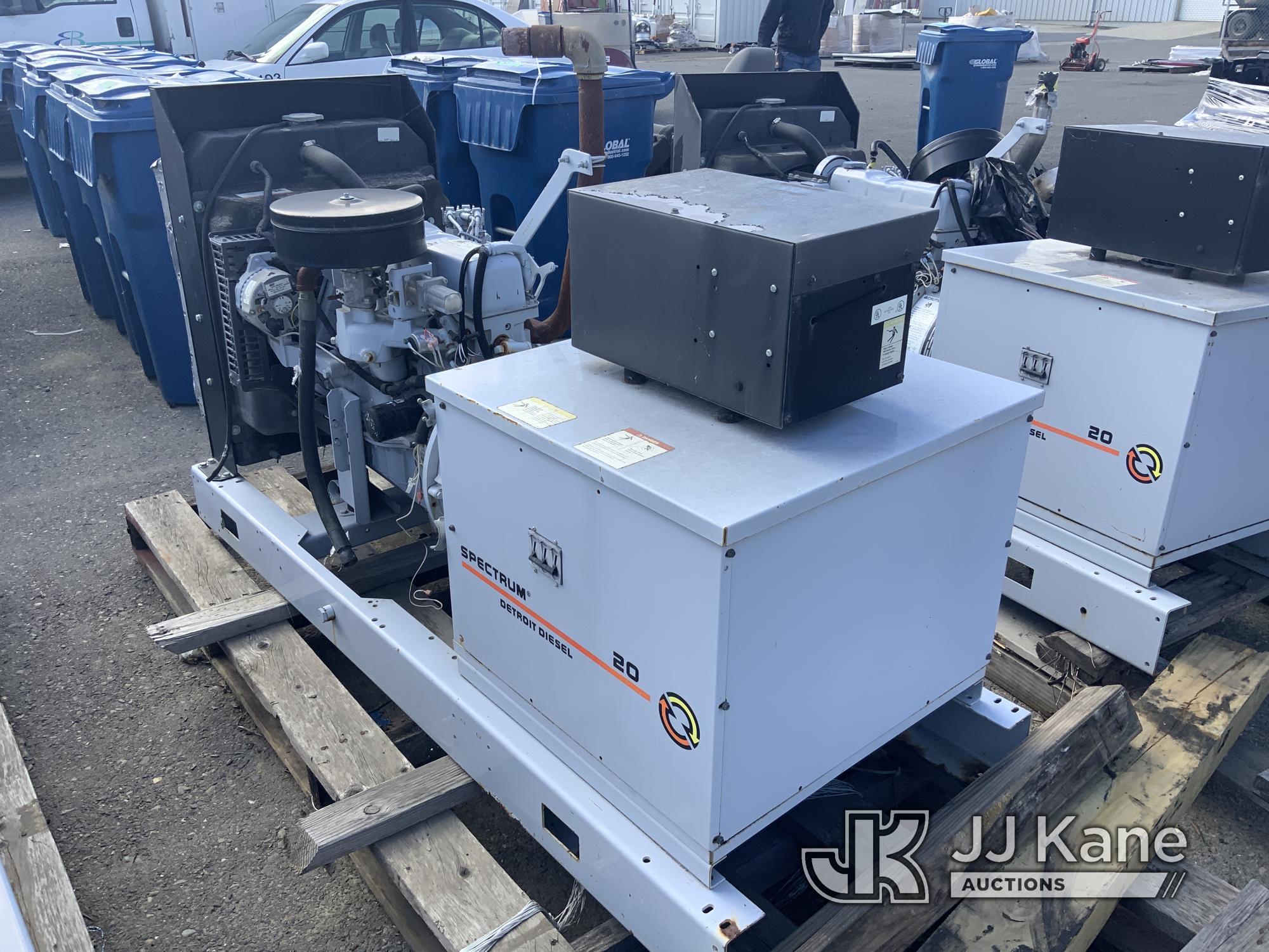 (Dixon, CA) Spectrum 20 Generator (Used) NOTE: This unit is being sold AS IS/WHERE IS via Timed Auct