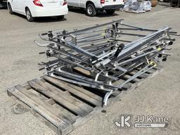 (Dixon, CA) Pallet of Adrian Steel Ladder Racks & Shelving (Used) NOTE: This unit is being sold AS I