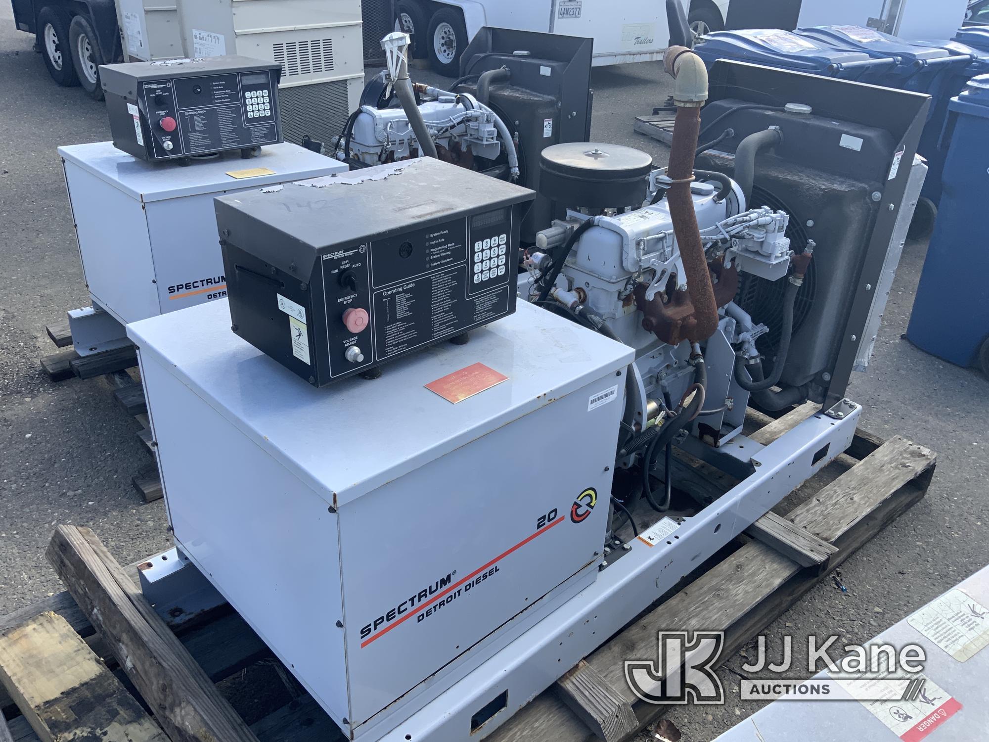 (Dixon, CA) Spectrum 20 Generator (Used) NOTE: This unit is being sold AS IS/WHERE IS via Timed Auct