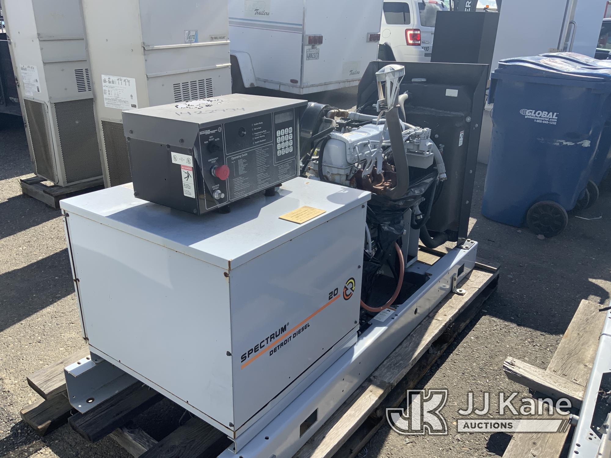 (Dixon, CA) Spectrum 20 Generator (Used) NOTE: This unit is being sold AS IS/WHERE IS via Timed Auct