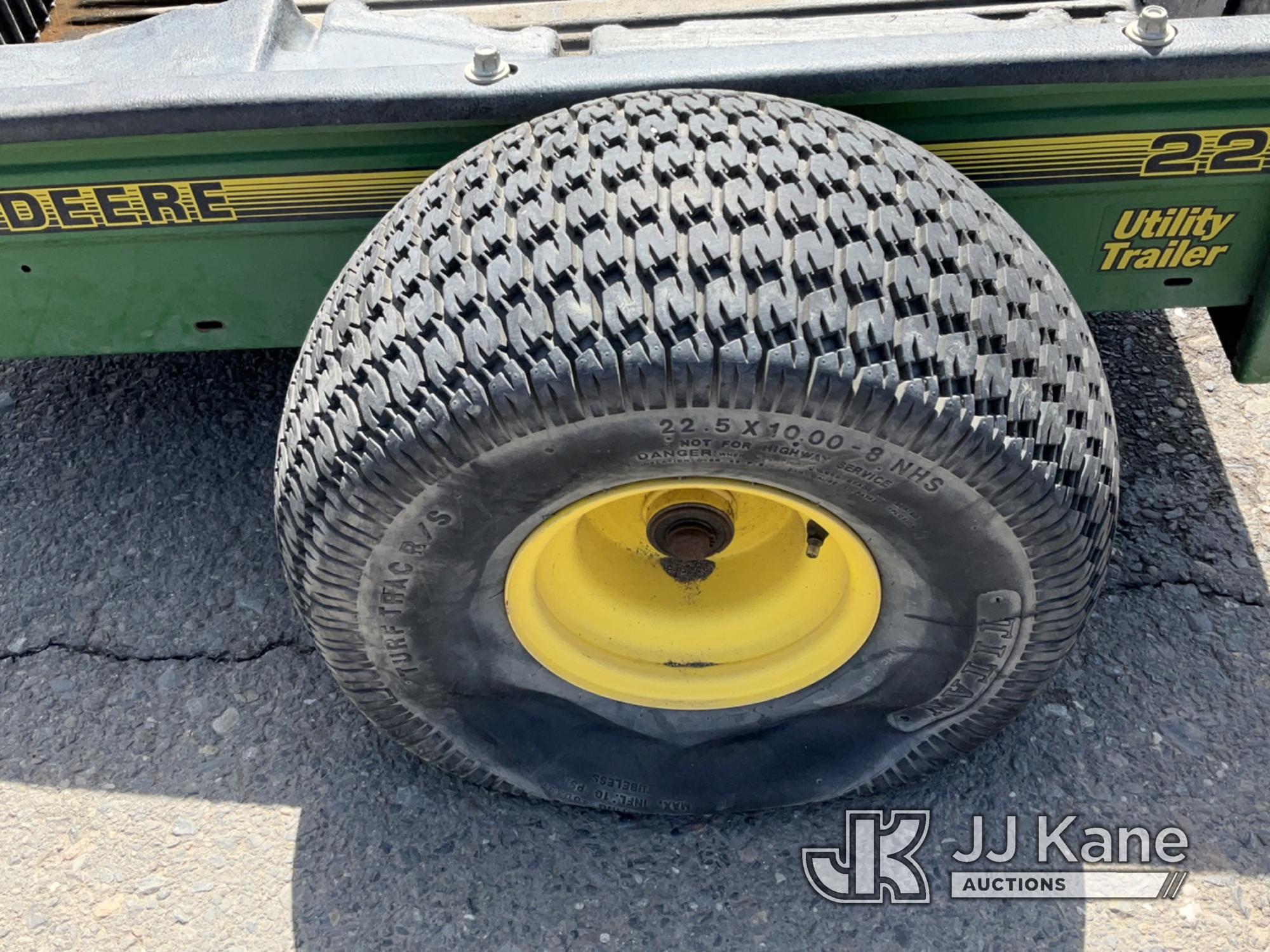 (Dixon, CA) John Deere Utility Trailer (Bad Tires) NOTE: This unit is being sold AS IS/WHERE IS via