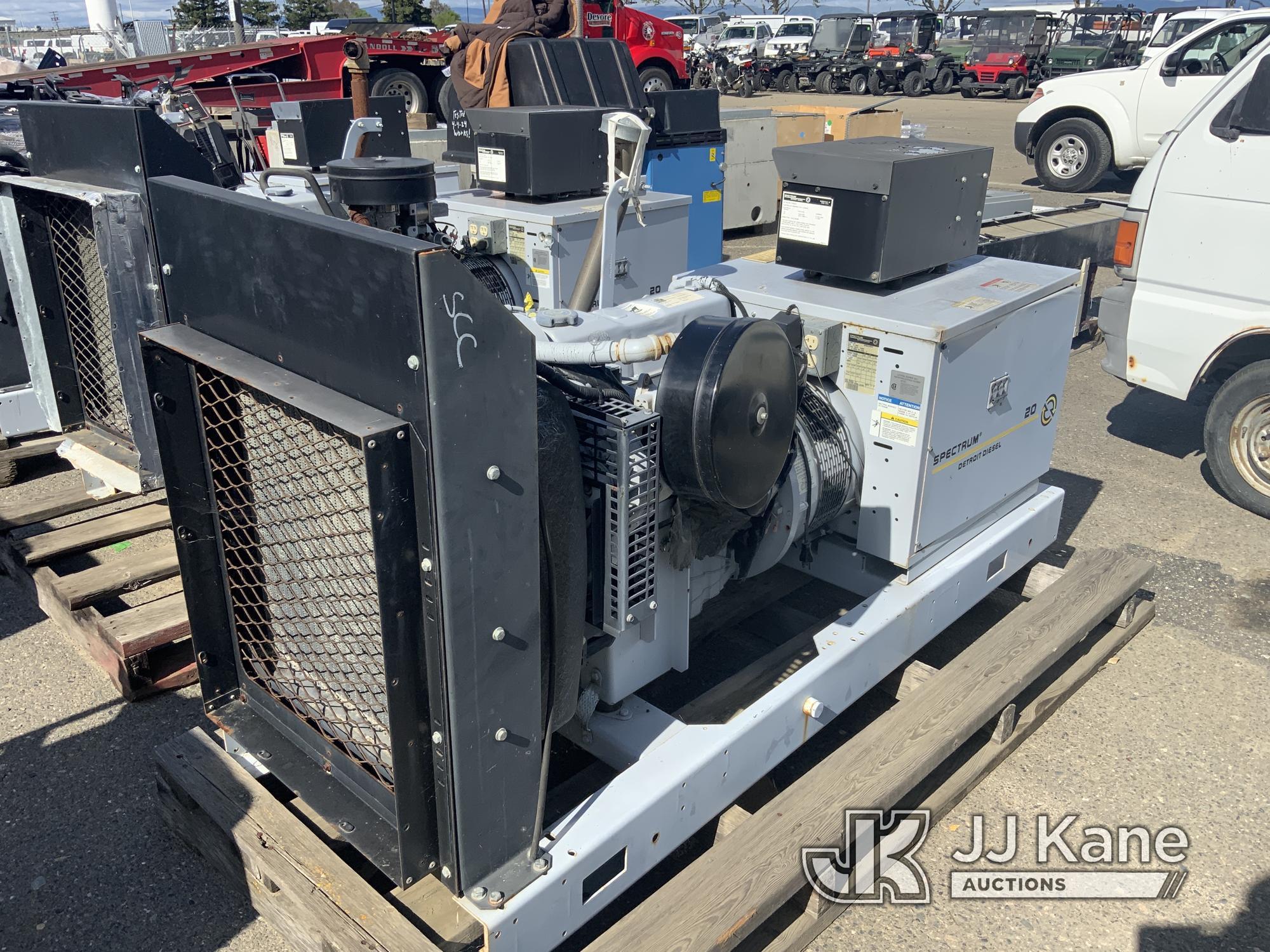 (Dixon, CA) Spectrum 20 Generator (Used) NOTE: This unit is being sold AS IS/WHERE IS via Timed Auct