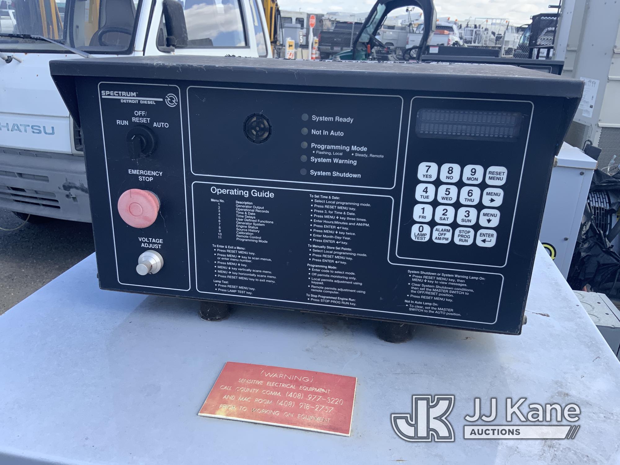 (Dixon, CA) Spectrum 20 Generator (Used) NOTE: This unit is being sold AS IS/WHERE IS via Timed Auct