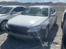 2014 Chrysler 200 Towed In, Broken Side Windows Wrecked, Missing Parts, Jump To Start, Runs