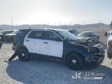 2017 Ford Explorer AWD Police Interceptor Dealers Only, Wrecked, Towed In, No Console No Keys, Missi