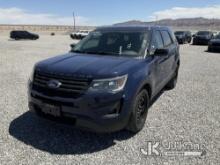 2018 Ford Explorer AWD Police Interceptor No Console Check Engine Light On, Runs & Moves