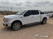 (Midland, TX) 2018 Ford F150 4x4 Crew-Cab Pickup Truck Not Running, Condition Unknown) (Will Crank,