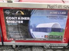 2023 Golden Mount Dome Container Shelter 20ft x 40ft (New/Unused) NOTE: This unit is being sold AS I