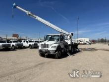 (Waxahachie, TX) Altec D3055-TR, Digger Derrick rear mounted on 2015 Freightliner M2 106 T/A Flatbed