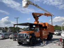 (Covington, LA) Altec LR760E70, Over-Center Elevator Bucket Truck mounted behind cab on 2013 Ford F7